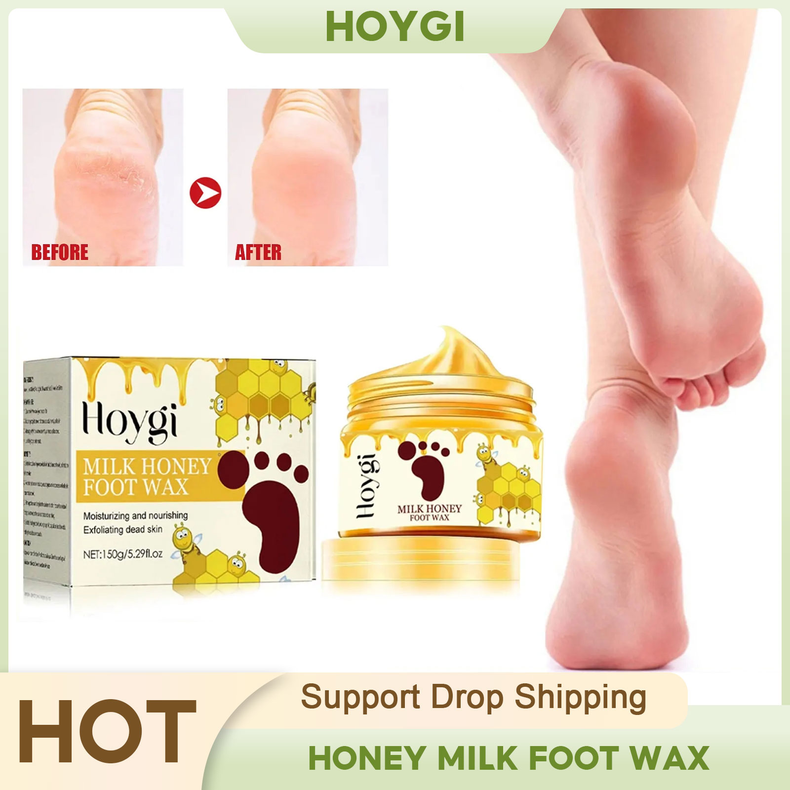 Foot Mask Peeling - Crema per i piedi cera miele